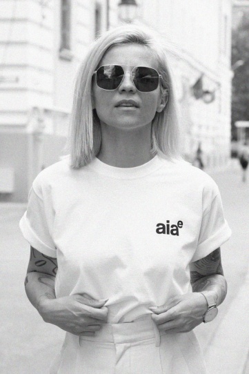 tricou unisex alb "aia e" - Img 1