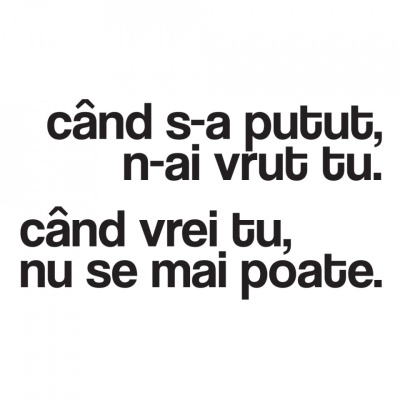 tricou unisex alb "cand s-a putut, n-ai vrut tu" - Img 2