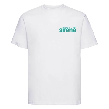 tricou unisex alb sclipici "toata o sirena" - Img 3