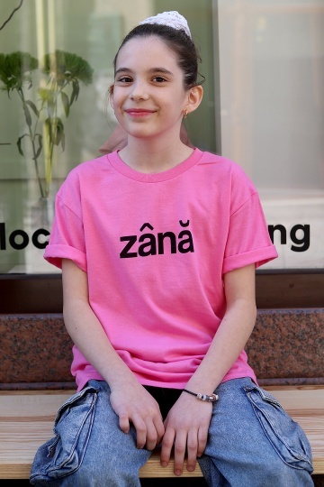 tricou unisex copii fuchsia "zana"