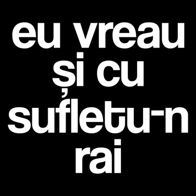 tricou unisex negru "eu vreau si cu sufletu-n rai" - Img 2