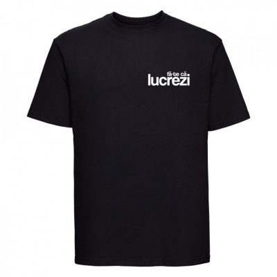tricou unisex negru "fa-te ca lucrezi" - Img 4