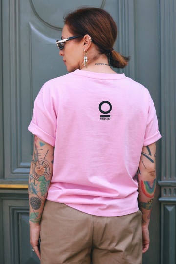 tricou unisex oversize roz "capul tuturor rautatilor" - Img 2
