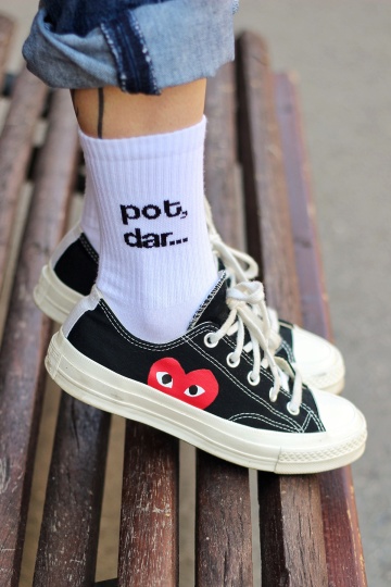 sosete unisex "pot, dar nu vreau"