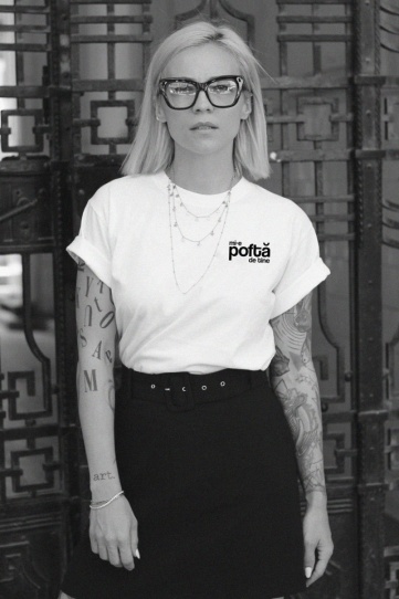 tricou unisex alb "mi-e pofta de tine" - Tombabe x Baiatul cu Cafea collab. - Img 1
