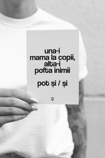 carte postala "una-i mama la copii"