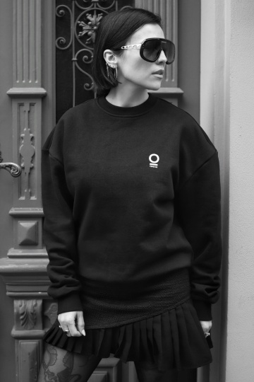 bluza unisex oversize negru "miserupe" - Img 2