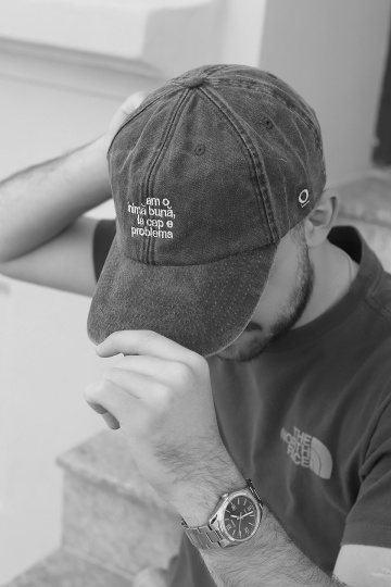 sapca unisex negru "am o inima buna"