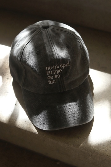 sapca unisex negru "nu-mi spui tu mie" - Img 2