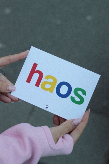 carte postala "haos"