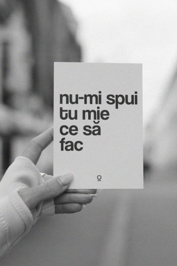carte postala "nu-mi spui tu mie"