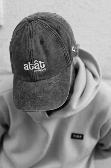 sapca unisex negru "atat s-a putut"