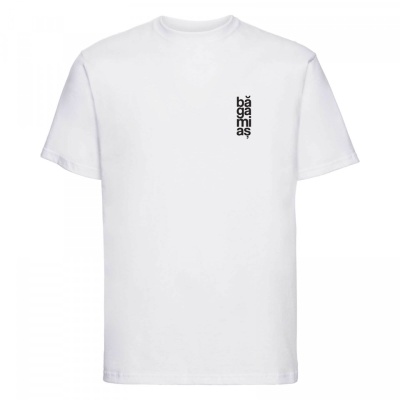 tricou unisex alb "baga-mi-as" - Img 3