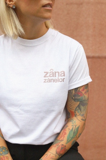 tricou unisex alb cu sclipici "zana zanelor" - Img 2