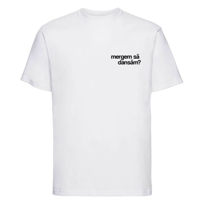 tricou unisex alb "mergem sa dansam?" - Tombabe x Timing Film Collab. - Img 5
