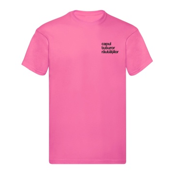 tricou unisex fuchsia "capul tuturor rautatilor" - Img 3
