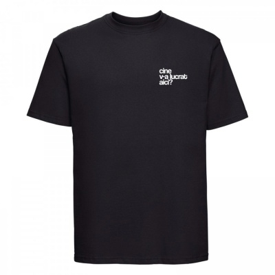 tricou unisex negru "cine v-a lucrat aici?" - Img 3