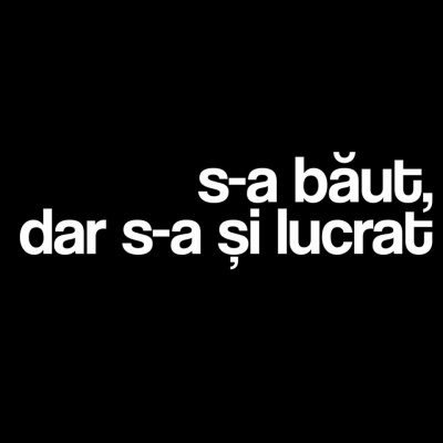 tricou unisex negru "s-a baut, dar s-a si lucrat" - Img 2
