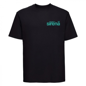 tricou unisex negru sclipici "toata o sirena" - Img 3