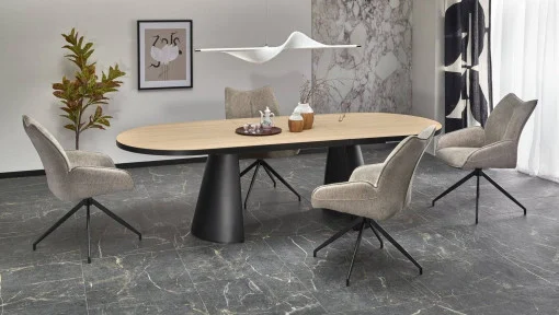 Masa dining extensibilă Giacomo 180-240 cm – combinația perfectă dintre eleganță, funcționalitate și design modern