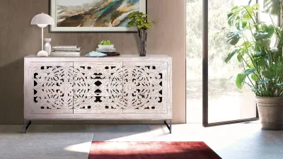Comoda și bufetul living MYKONOS de la Giner y Colomer – Eleganța mediteraneană  premium pentru un living exclusivist