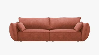 Canapeaua Kaelle cu 3 locuri, 208 cm, carămiziu – confort generos și design modern de la Micadoni
