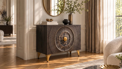 Bufet Golden Sunset 49369 – eleganță, rafinament și design premium pentru living