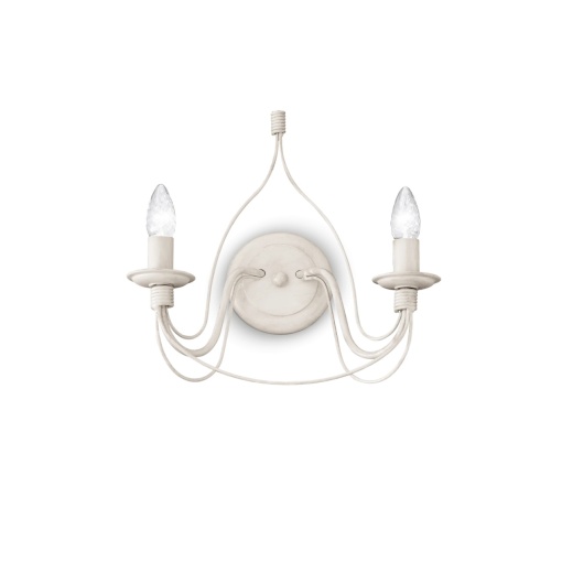 APLICA CORTE AP2, ALB ANTIC, DIN METAL, STIL MODERN