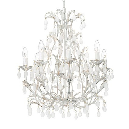 CANDELABRU PRELUCRAT MANUAL CASCINA SP8, ALB, DESIGN CLASIC, IDEAL LUX