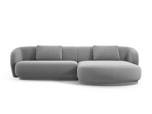 COLTAR ELEGANT 4 LOCURI, CAMDEN, GRI, DREAPTA, MATERIAL CATIFEA, ARTIM GROUP SELECTION