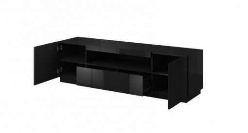 COMODA TV, CAMA-REJA-RTV-GRA/GRA, DIN PLACI LAMINATE SI MDF DIVERSE NUANTE, DESIGN MODERN
