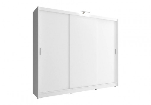 DULAP DORMITOR CU LED WIKI I 250 ALB DESIGN MODERN PSK