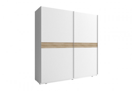 DULAP DORMITOR MIKA VI 200 ALB DESIGN MODERN PSK
