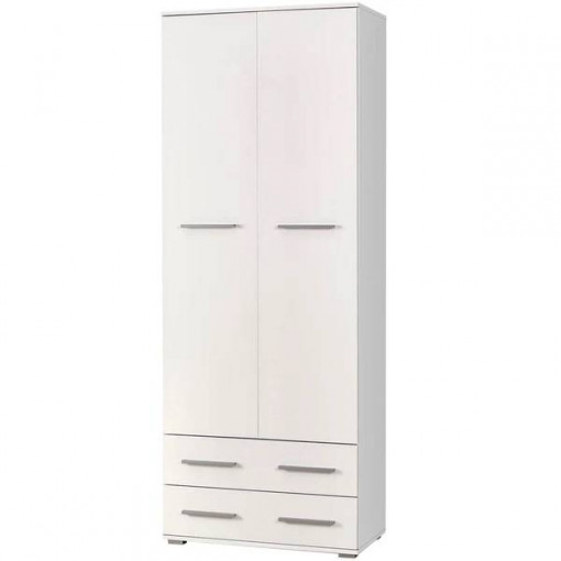 DULAP LIMA REG-2, ALB, DIN PAL MELAMINAT, STIL MODERN
