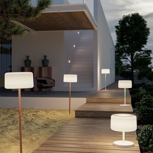 LAMPADAR NEW CHLOE PLANT SOLAR SMARTTECH WOOD, CU TELECOMANDA