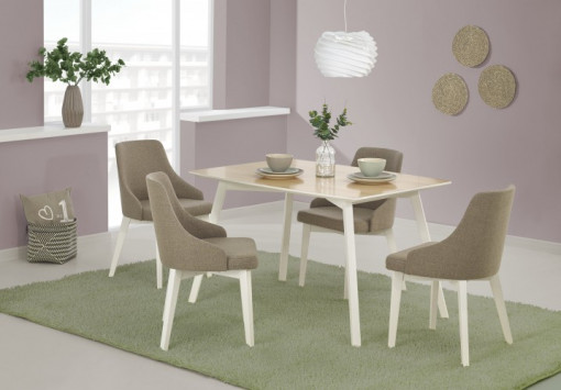 MASA BUCATARIE PETRUS ALB/FAG DESIGN SCANDINAV HALMAR