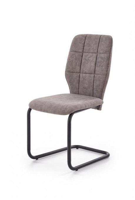 SCAUN DINING K339 GRI/NEGRU STIL MODERN HALMAR
