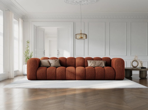 CANAPEA LUPIN, 4 LOCURI, 288 CM, SCORTISOARA 44, TAPITERIE CHENILLE, DESIGN DEOSEBIT