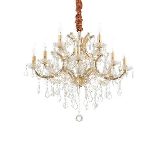 CANDELABRU NAPOLEON SP12, AURIU, DIN STICLA, STIL CLASIC