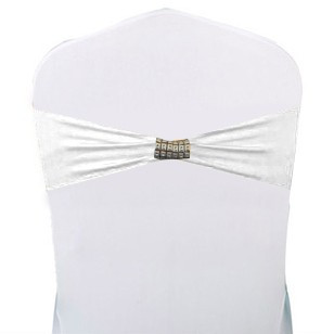DECORATIUNE ELASTICA PENTRU SCAUNE CATERING ALBA