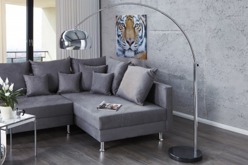 LAMPADAR BIG BOW CROM 170/205 CM 21067 DESIGN MODERN