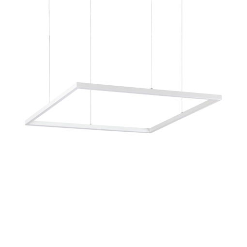 LUSTRA ORACLE SLIM SQUARE SP D070, ALB MAT, DIN ALUMINIU SI POLICARBONAT, STIL MODERN