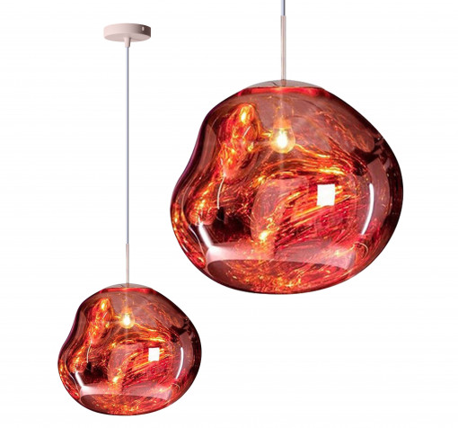 PENDUL LAVA APP332-1CP, 28x27 cm, LAVA ROSU, DIN ACRYL DE INALTA CALITATE, STIL MODERN, TU