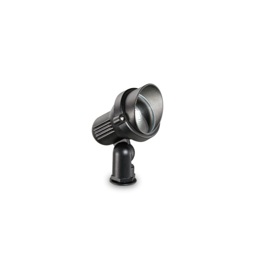PROIECTOR TERRA PR1 SMALL, NEGRU, DIN ALUMINIU, STIL MODERN