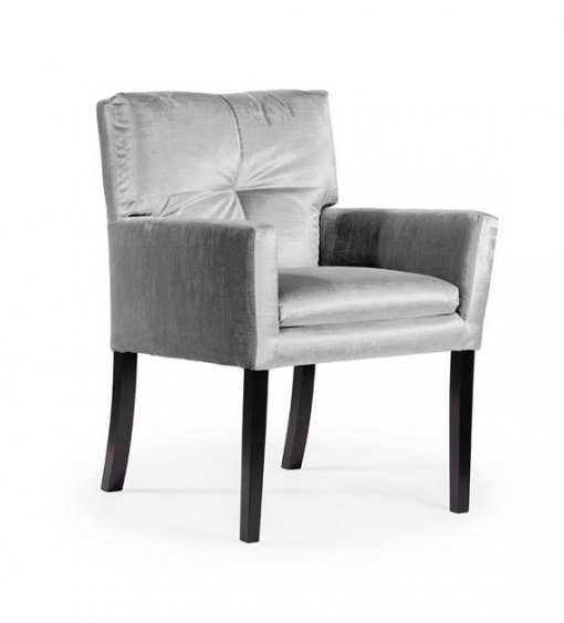 SCAUN DINING HAVANA, ARGINTIU/NEGRU, STIL CLASIC