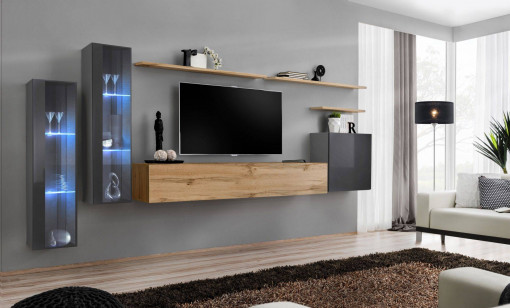 SET LIVING MODULAR CU LED SWITCH 11, GTW SW11, STIL MODERN, ASM