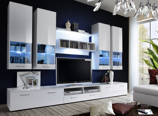 SET MODULAR LIVING DORADE, CU ILUMINARE LED, WW DO, STIL MODERN, ASM