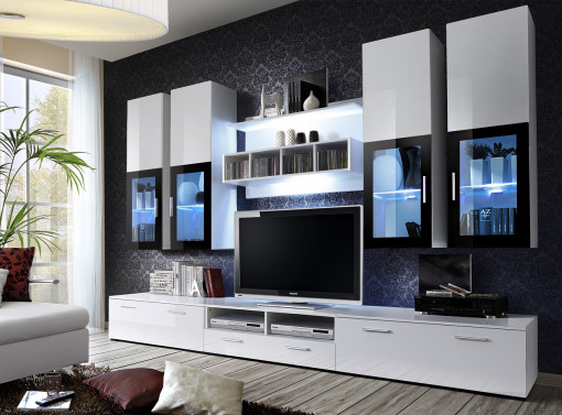 SET MODULAR LIVING LYRACU LED, WS LY, STIL MODERN, ASM