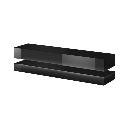 STOC 1 BUC!!! COMODA TV, MDF, 140CM, FLY, NEAGRA, DESIGN MODERN