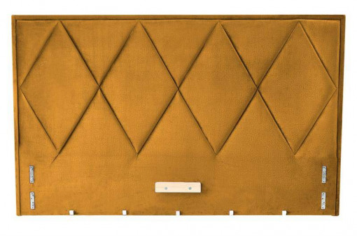 TABLIE PAT, MODULO W4 160, GALBEN MUSTAR, MONOLIT 48, TAPITATA IN CATIFEA